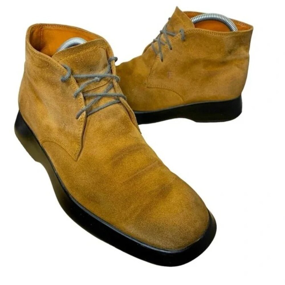 Tod's tan suede ankle boots UK7=men US8